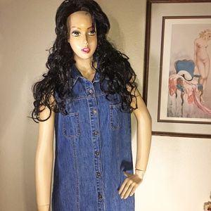 Sonoma Dresses - Vintage Sonoma Denim Jean Maxi Dress Size Large Sonoma Dresses - Vintage Sonoma Denim Jean Maxi Dress Size Large
